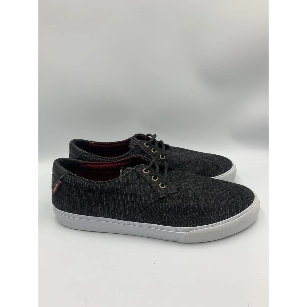 Lakai Skateboard Shoes Daly Black Textile Red Mens 8